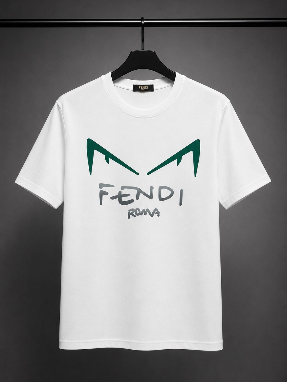 Fendi White Graphic Logo T-Shirt
